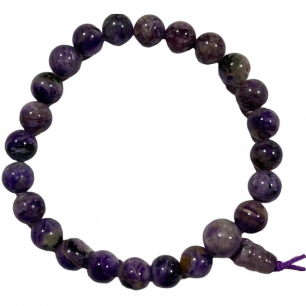 Charoite - Crystal Powerbead Bracelet